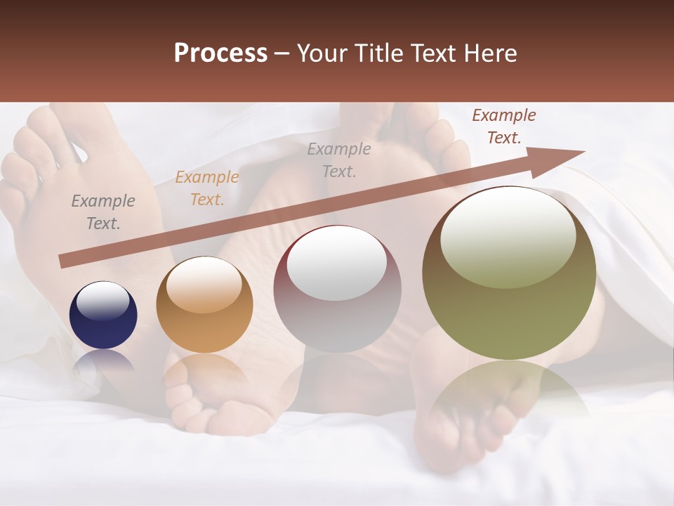 A Person Laying In Bed With Their Feet Up PowerPoint Template