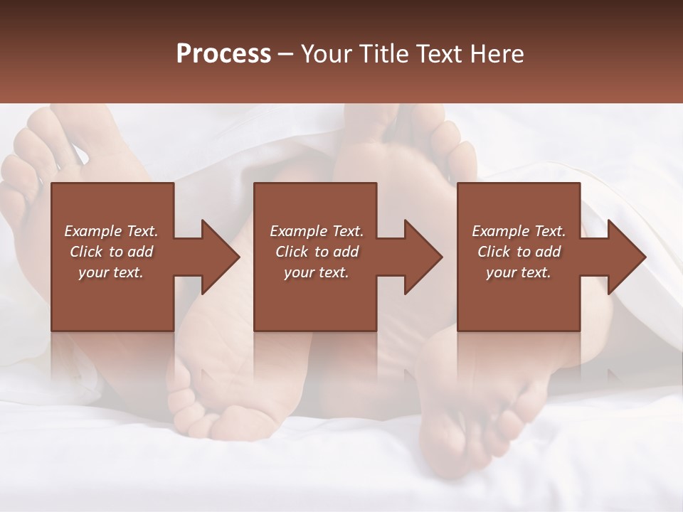 A Person Laying In Bed With Their Feet Up PowerPoint Template