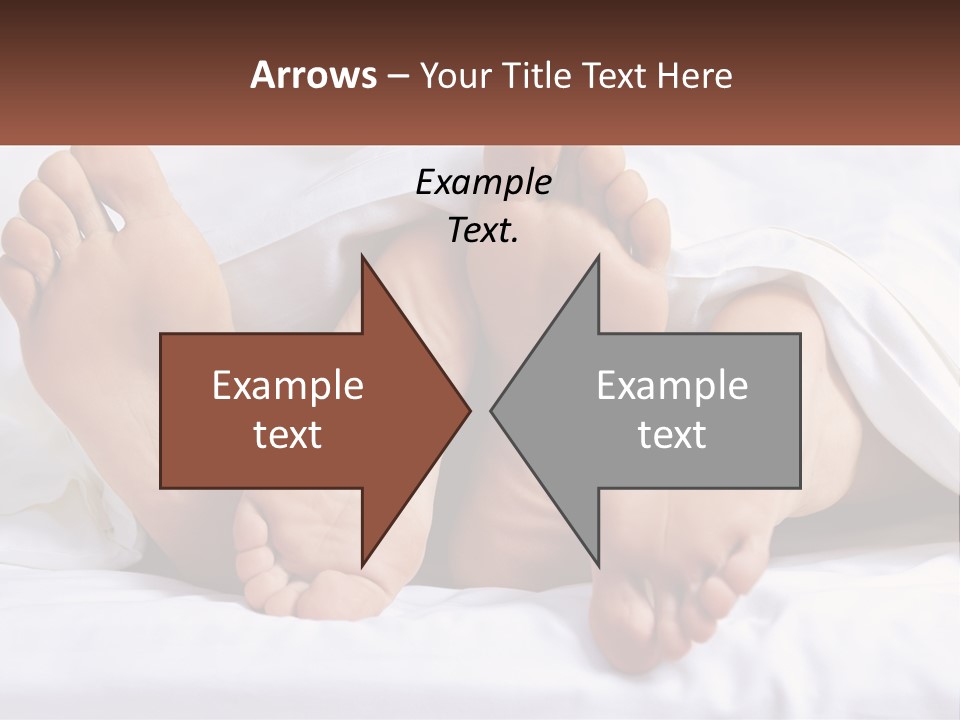 A Person Laying In Bed With Their Feet Up PowerPoint Template