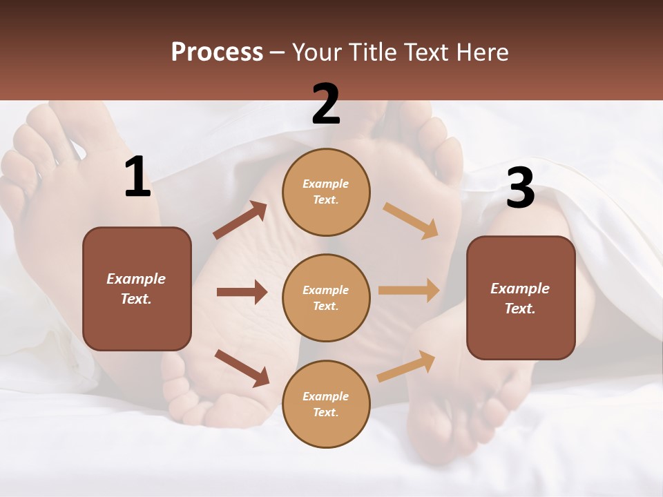 A Person Laying In Bed With Their Feet Up PowerPoint Template