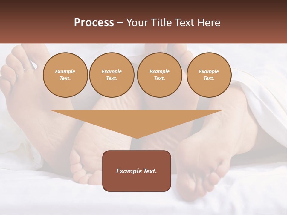 A Person Laying In Bed With Their Feet Up PowerPoint Template