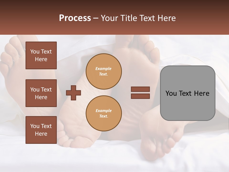 A Person Laying In Bed With Their Feet Up PowerPoint Template