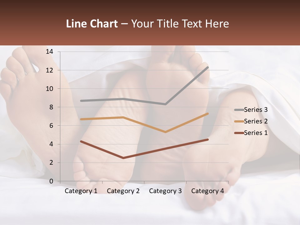 A Person Laying In Bed With Their Feet Up PowerPoint Template