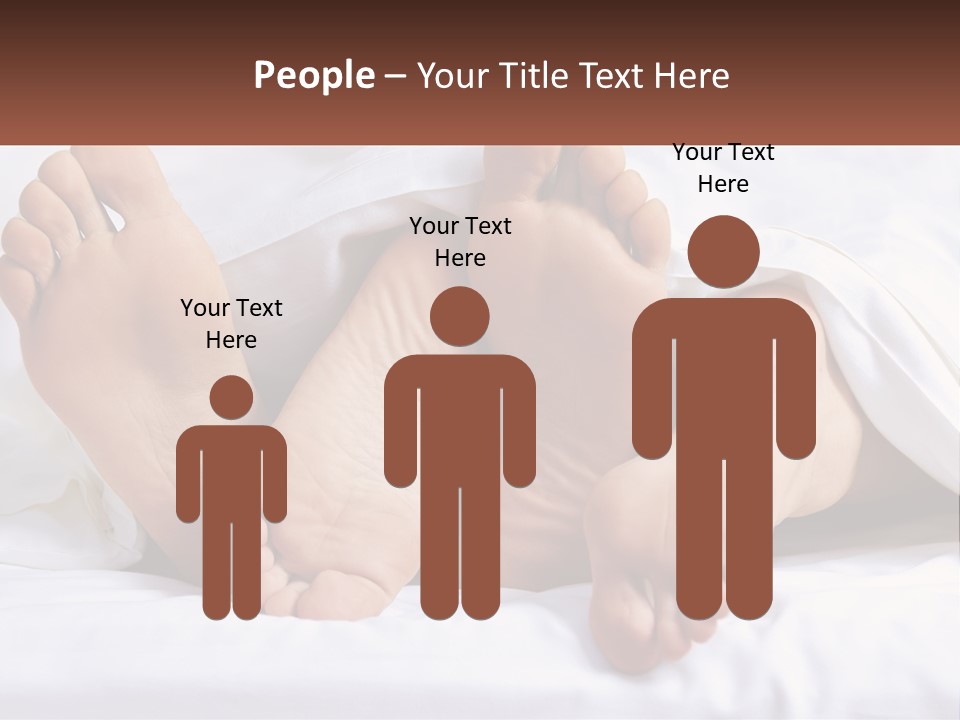 A Person Laying In Bed With Their Feet Up PowerPoint Template