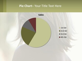 A Woman With Blonde Hair Is Looking At The Camera PowerPoint Template