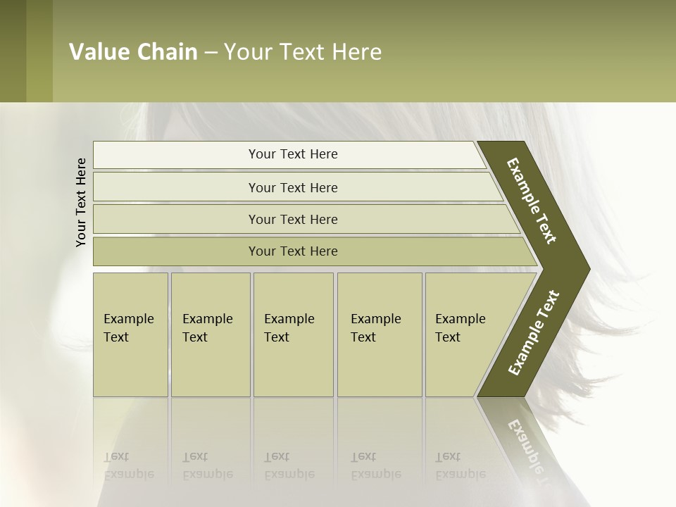 A Woman With Blonde Hair Is Looking At The Camera PowerPoint Template