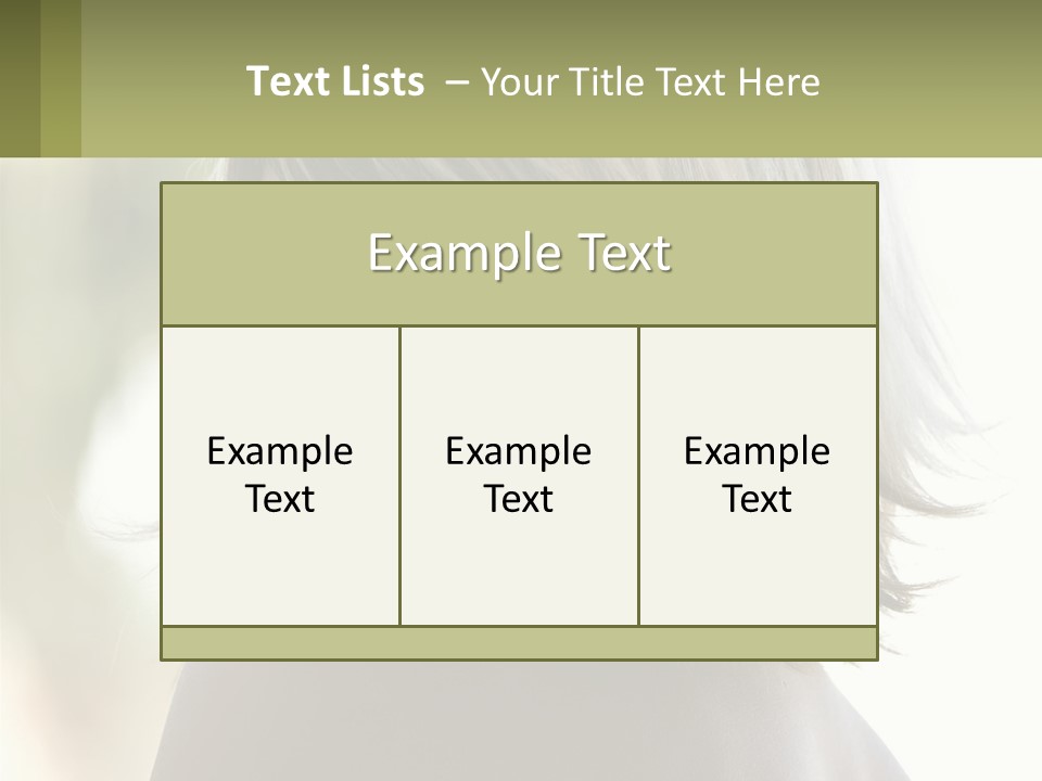 A Woman With Blonde Hair Is Looking At The Camera PowerPoint Template