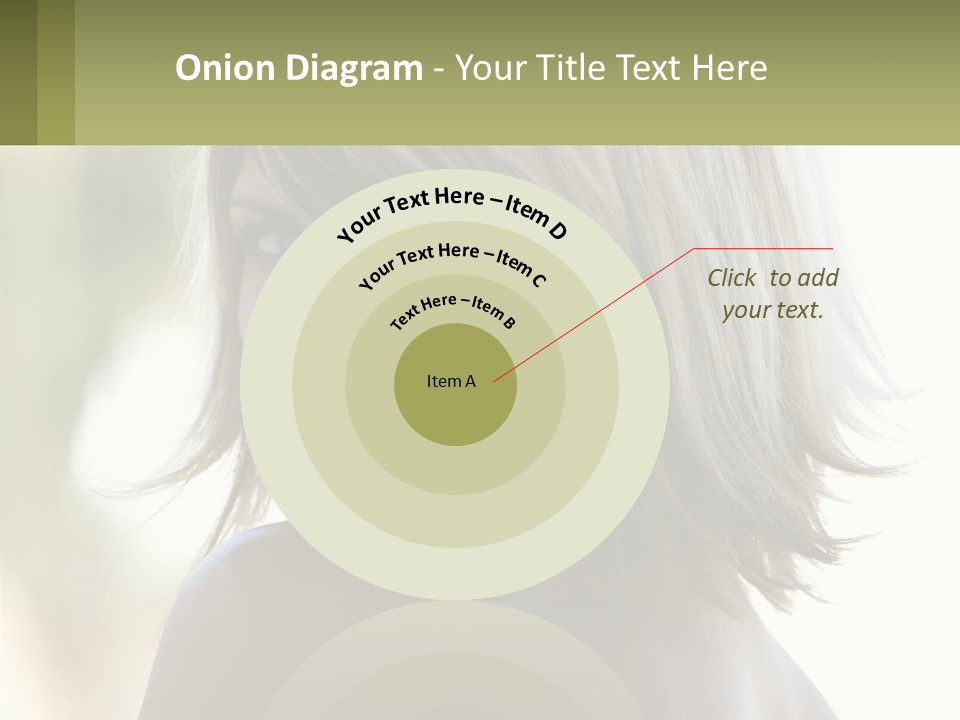 A Woman With Blonde Hair Is Looking At The Camera PowerPoint Template