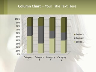 A Woman With Blonde Hair Is Looking At The Camera PowerPoint Template