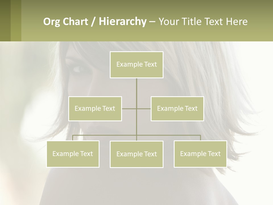 A Woman With Blonde Hair Is Looking At The Camera PowerPoint Template