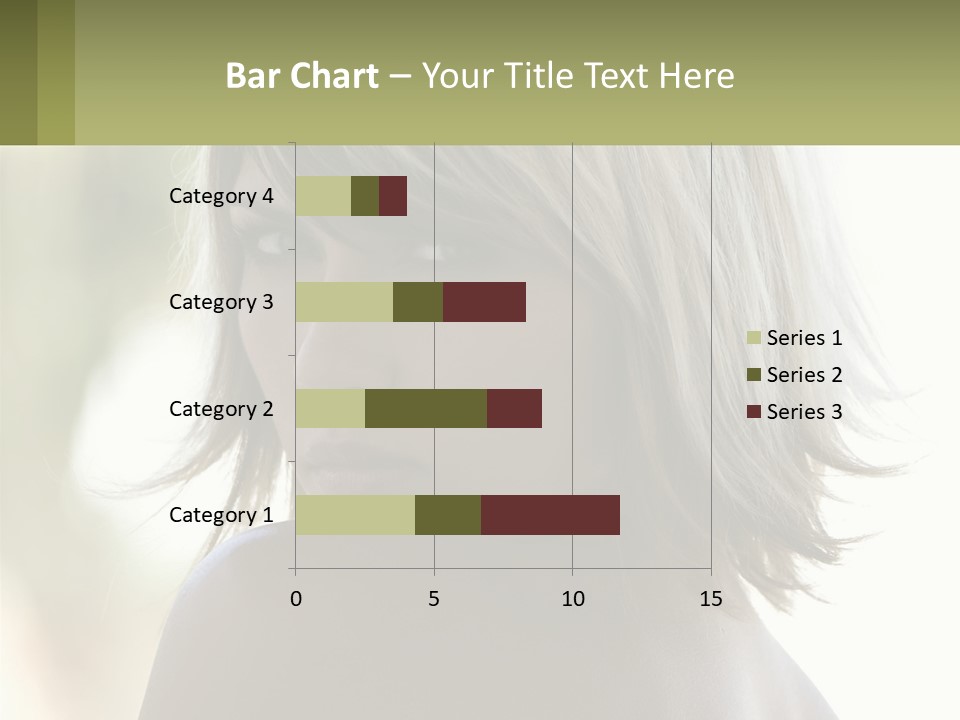 A Woman With Blonde Hair Is Looking At The Camera PowerPoint Template