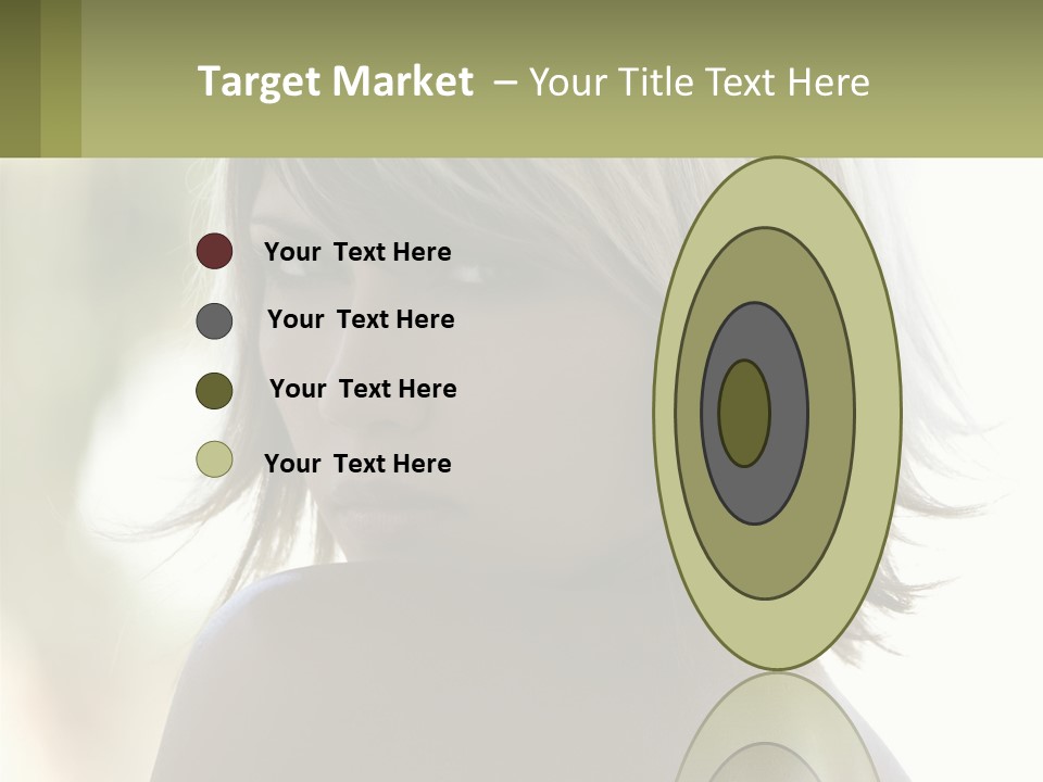 A Woman With Blonde Hair Is Looking At The Camera PowerPoint Template