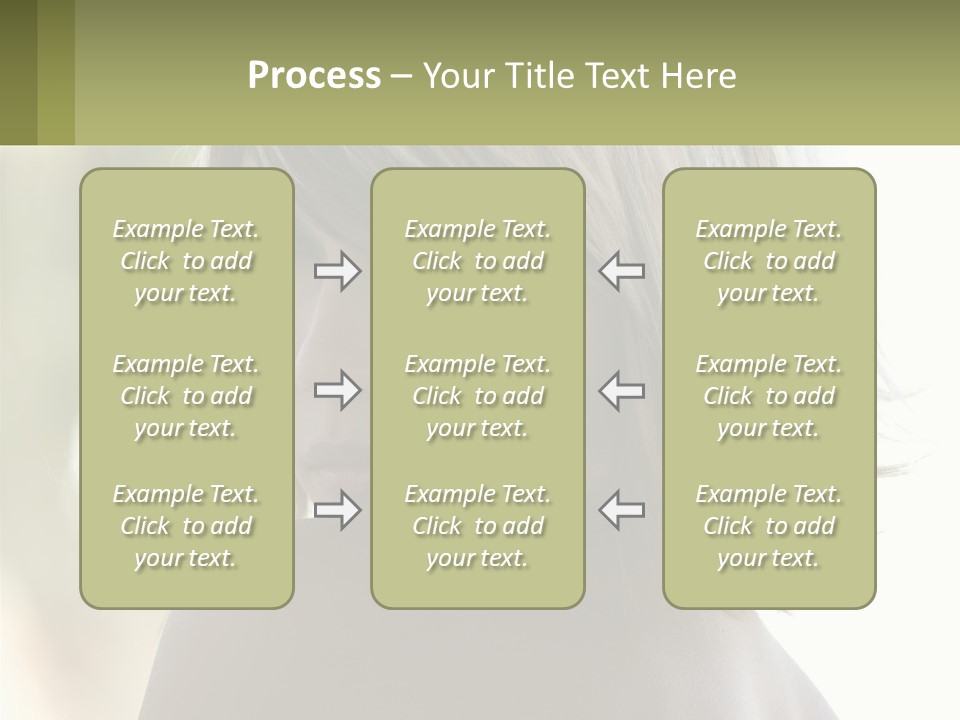 A Woman With Blonde Hair Is Looking At The Camera PowerPoint Template