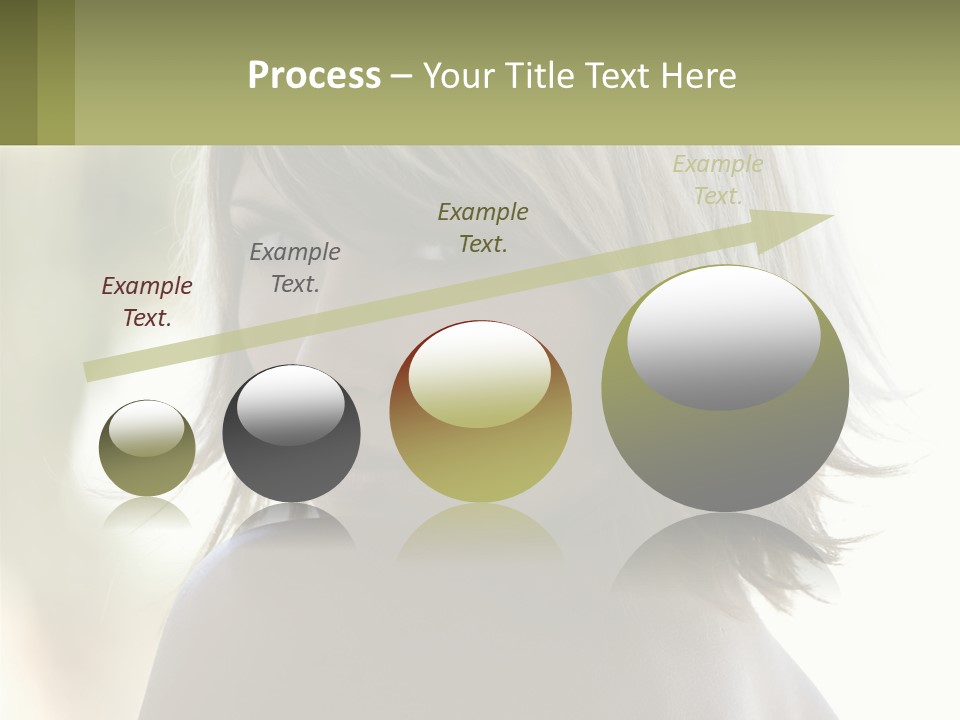 A Woman With Blonde Hair Is Looking At The Camera PowerPoint Template