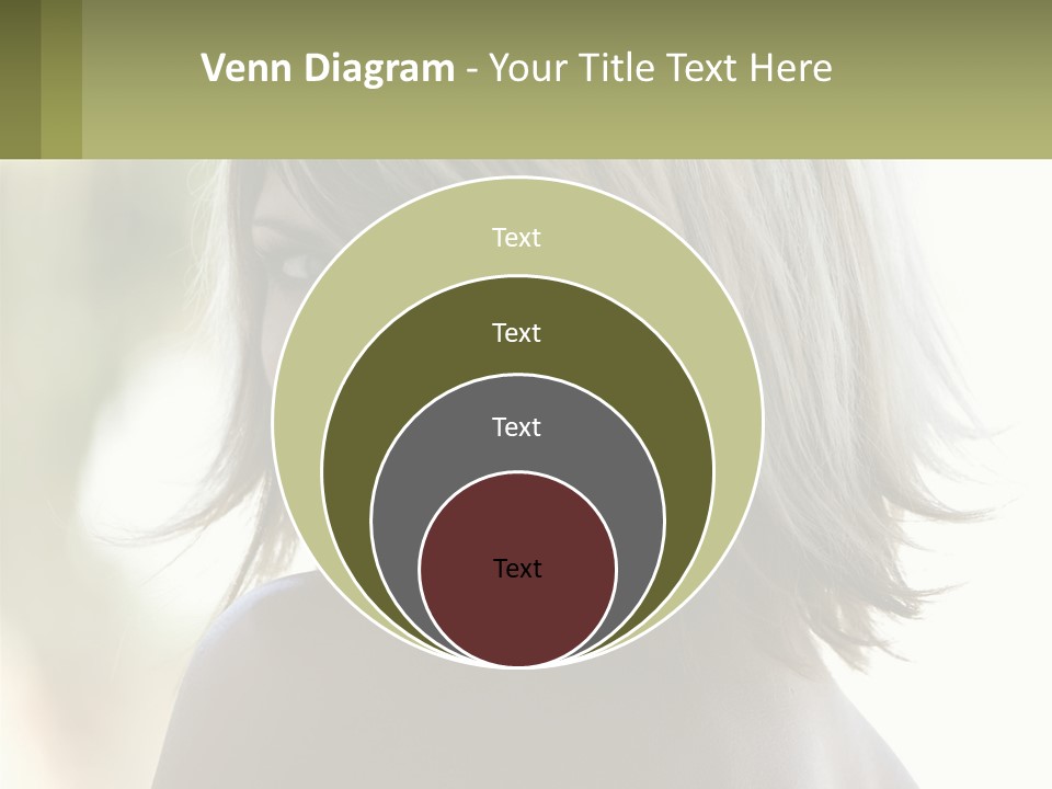 A Woman With Blonde Hair Is Looking At The Camera PowerPoint Template