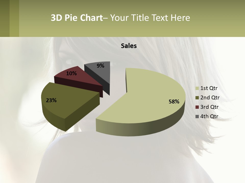 A Woman With Blonde Hair Is Looking At The Camera PowerPoint Template