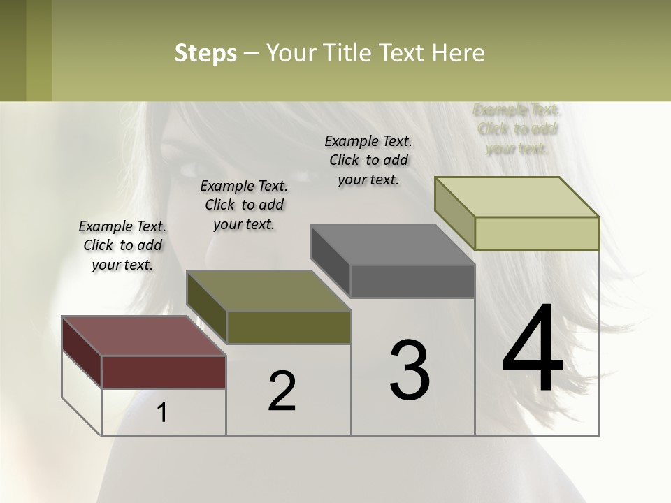 A Woman With Blonde Hair Is Looking At The Camera PowerPoint Template