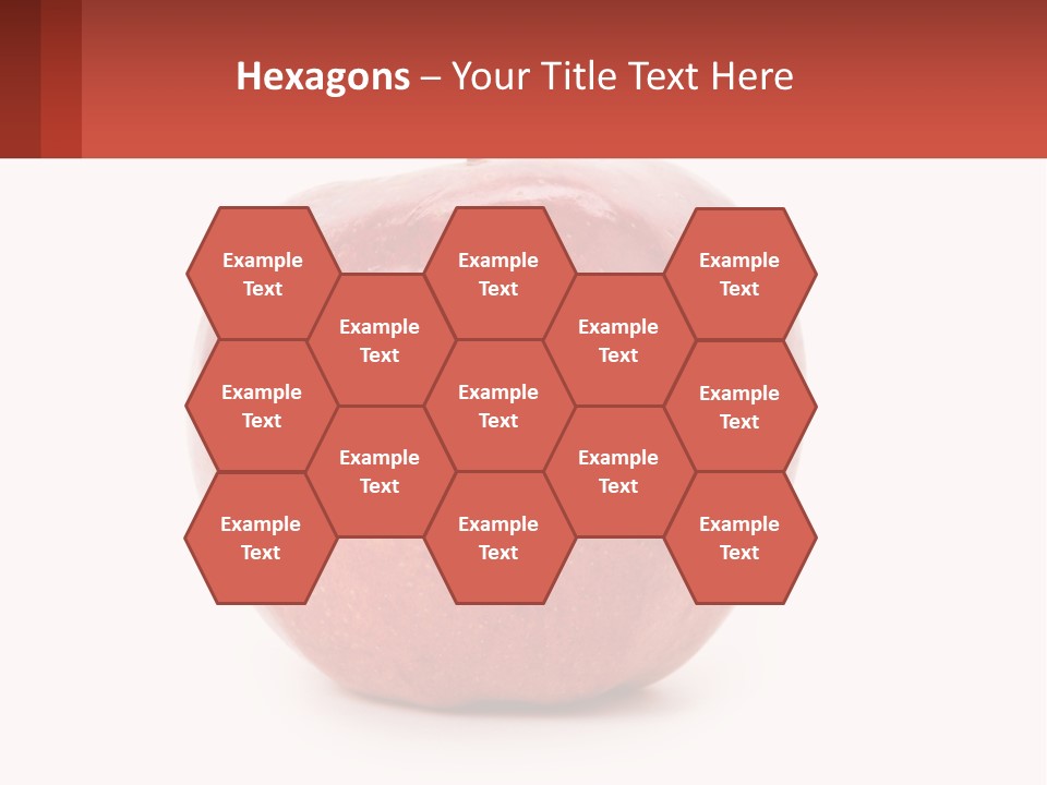 A Red Apple With A Plus Sign On It PowerPoint Template