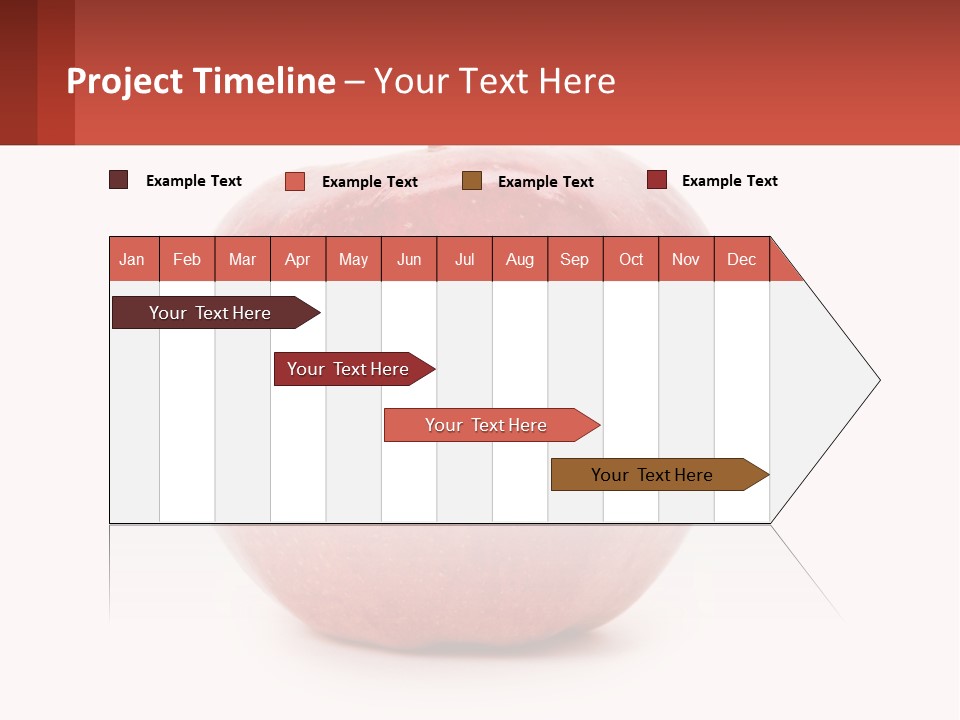 A Red Apple With A Plus Sign On It PowerPoint Template