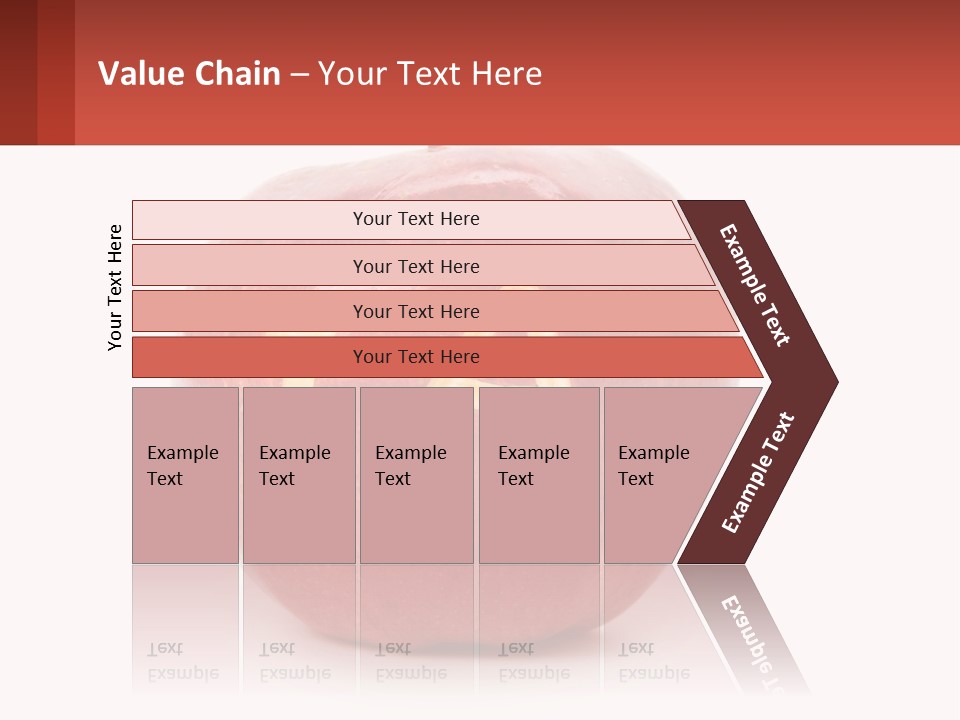 A Red Apple With A Plus Sign On It PowerPoint Template