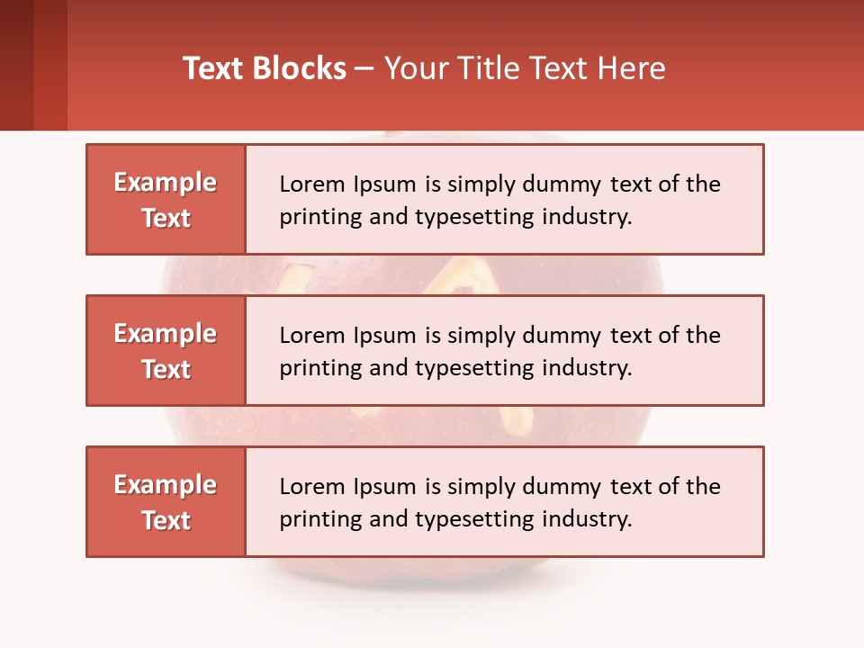 A Red Apple With A Plus Sign On It PowerPoint Template