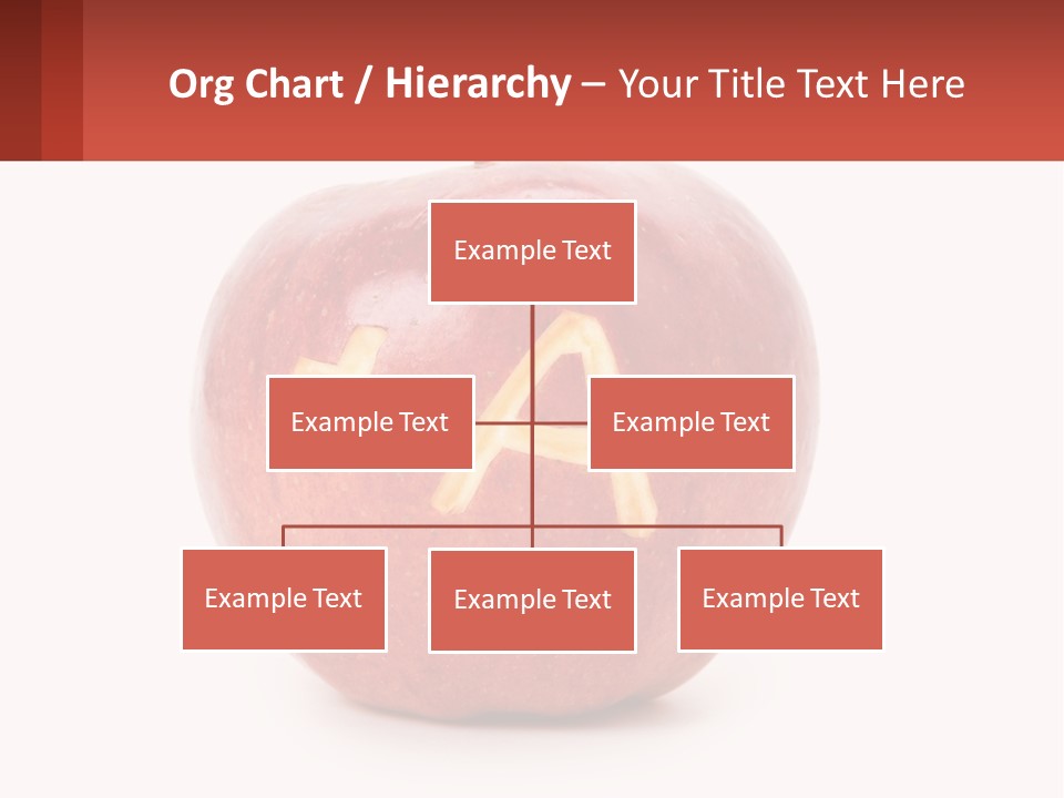 A Red Apple With A Plus Sign On It PowerPoint Template