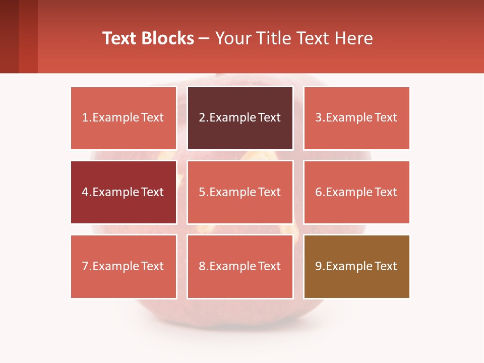 A Red Apple With A Plus Sign On It PowerPoint Template