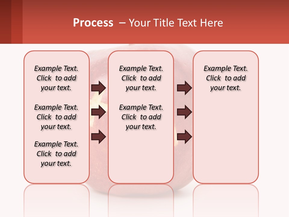 A Red Apple With A Plus Sign On It PowerPoint Template