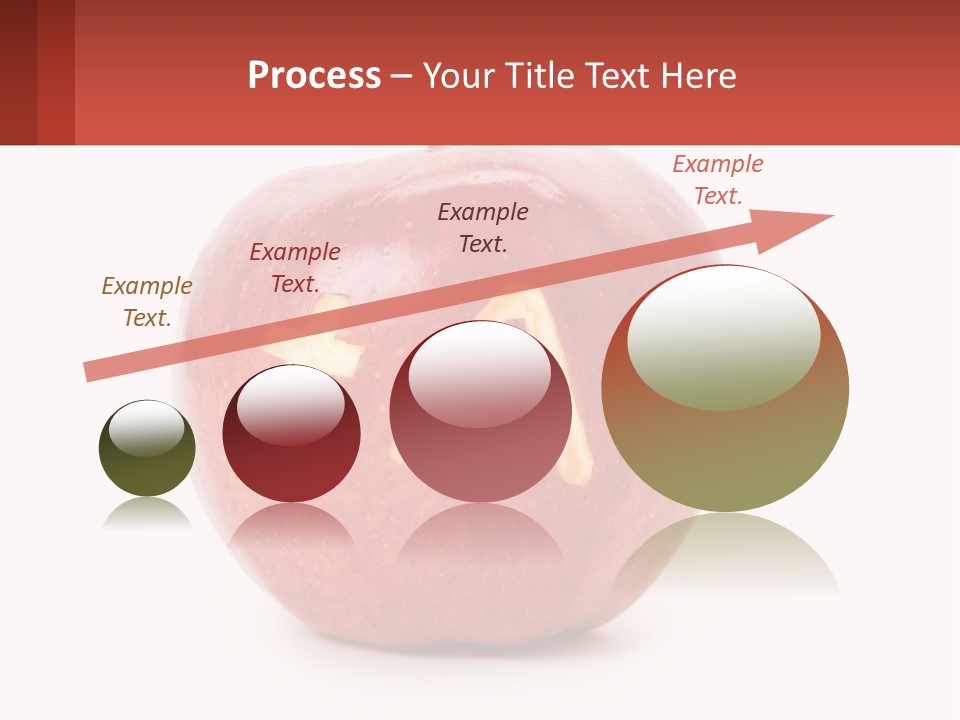 A Red Apple With A Plus Sign On It PowerPoint Template