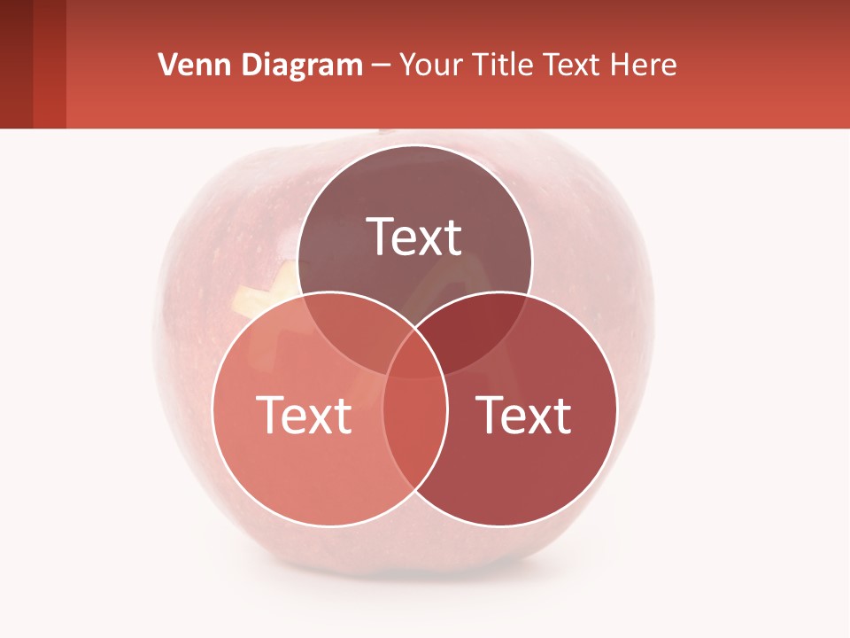 A Red Apple With A Plus Sign On It PowerPoint Template