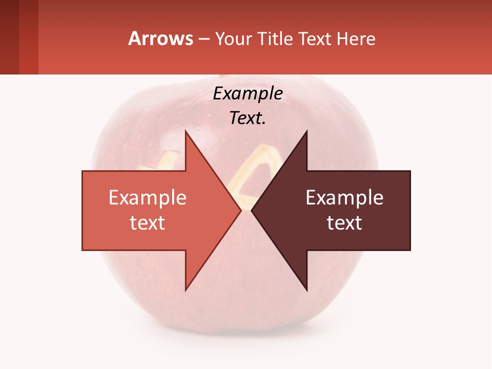 A Red Apple With A Plus Sign On It PowerPoint Template