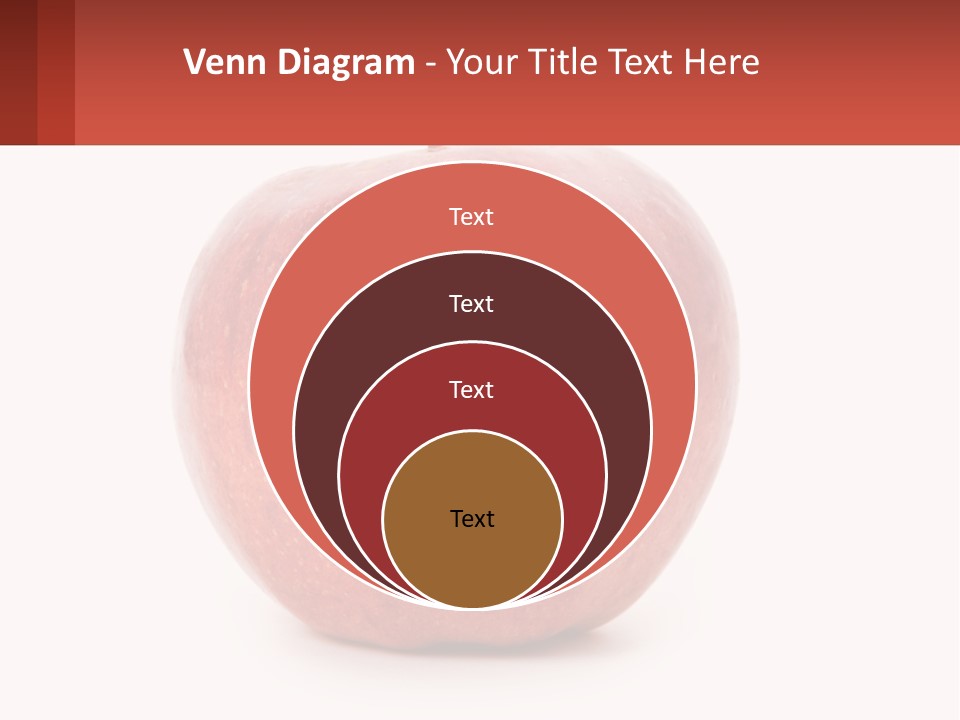 A Red Apple With A Plus Sign On It PowerPoint Template