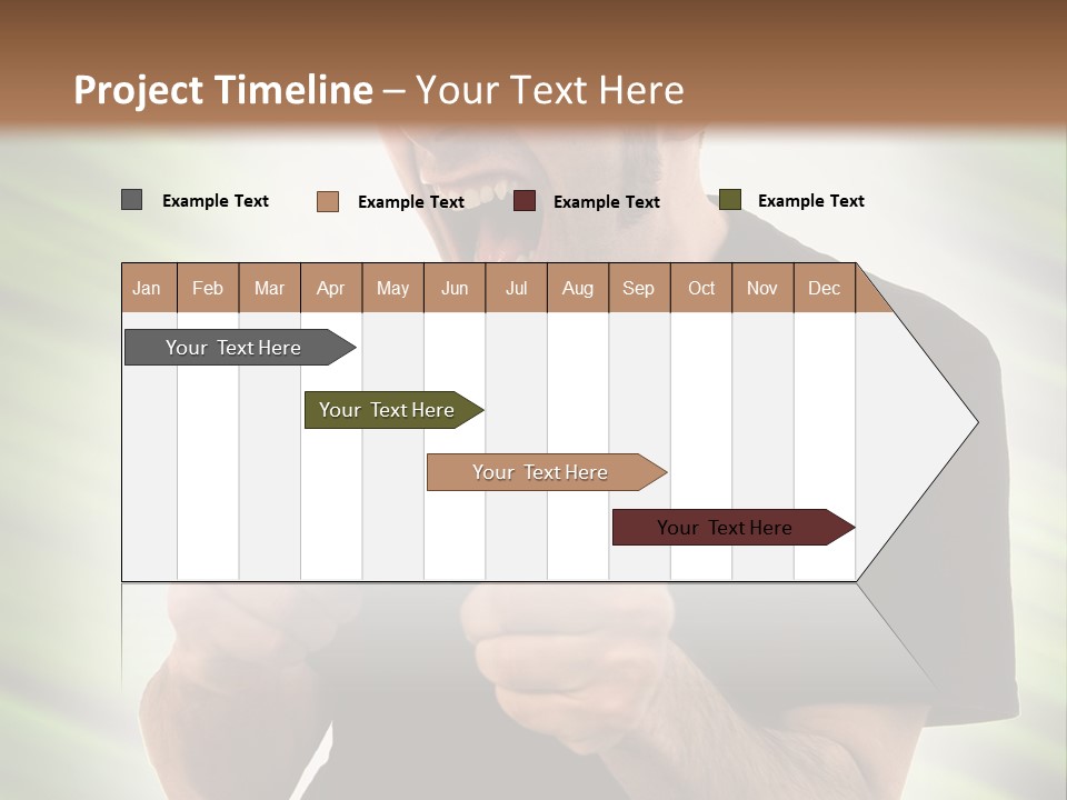 A Man Holding A Remote Control In His Hand PowerPoint Template