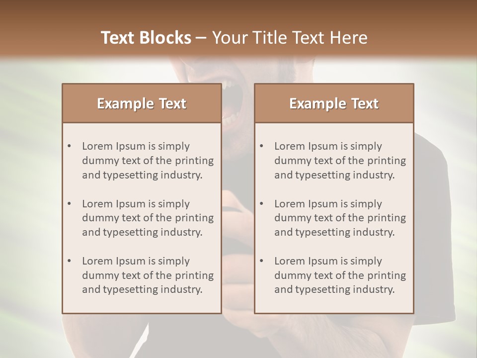 A Man Holding A Remote Control In His Hand PowerPoint Template
