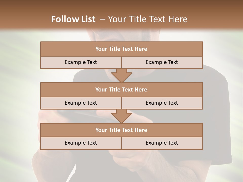 A Man Holding A Remote Control In His Hand PowerPoint Template