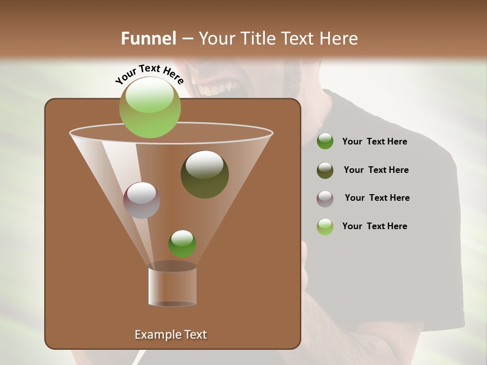 A Man Holding A Remote Control In His Hand PowerPoint Template