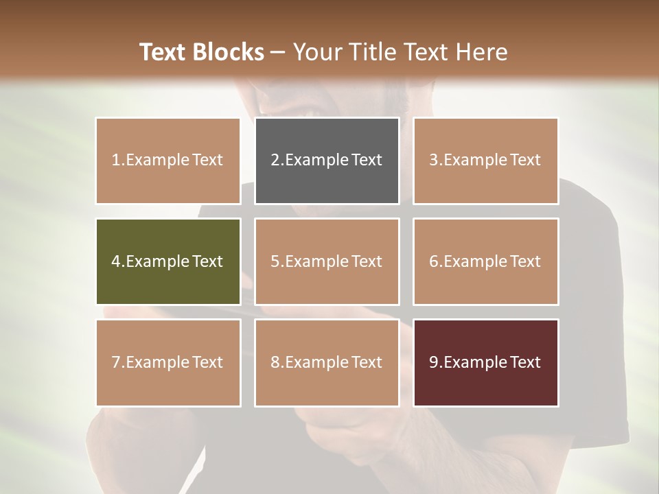 A Man Holding A Remote Control In His Hand PowerPoint Template