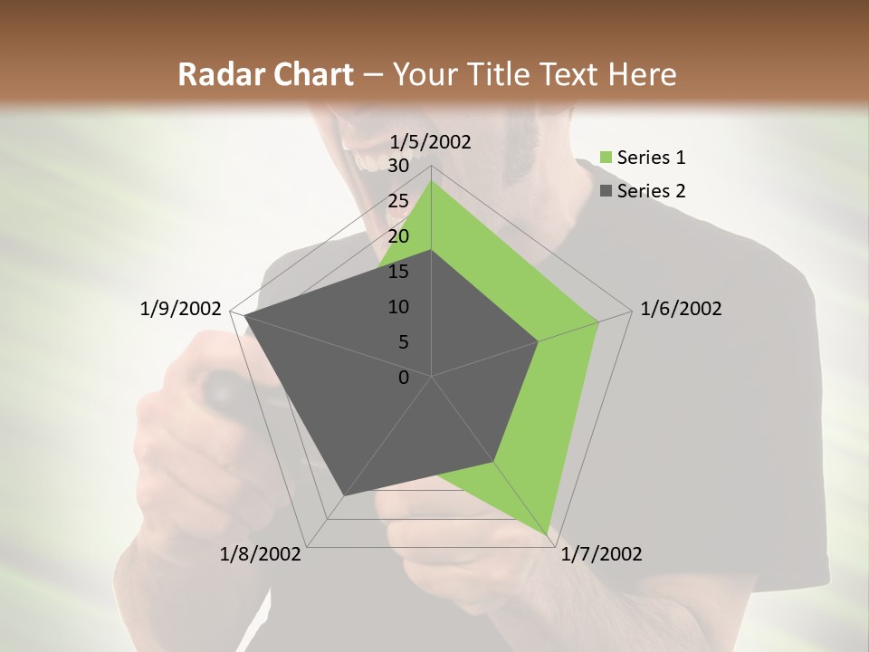 A Man Holding A Remote Control In His Hand PowerPoint Template