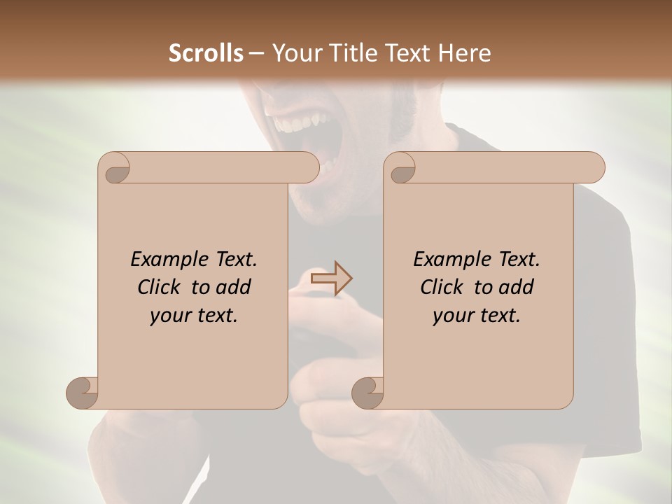 A Man Holding A Remote Control In His Hand PowerPoint Template
