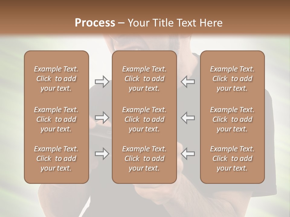 A Man Holding A Remote Control In His Hand PowerPoint Template
