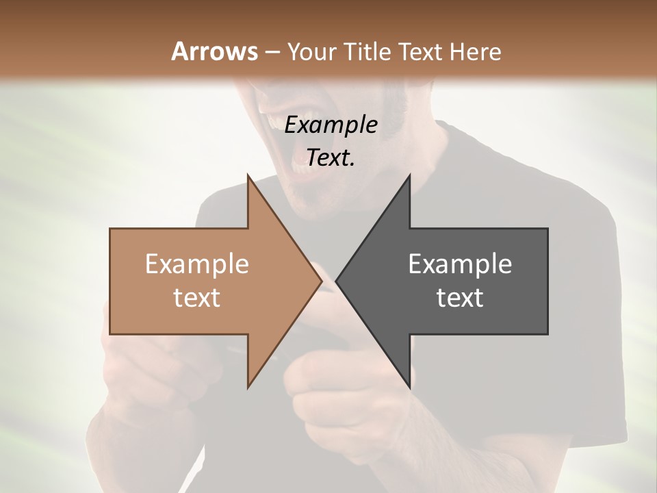 A Man Holding A Remote Control In His Hand PowerPoint Template