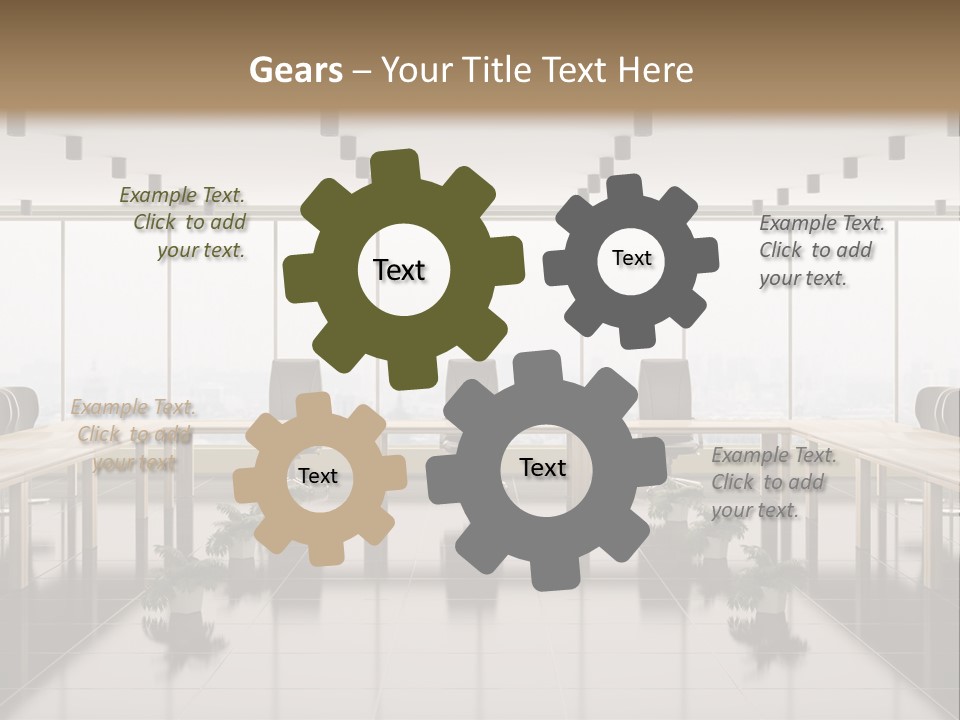 Interior Panorama Tiled PowerPoint Template