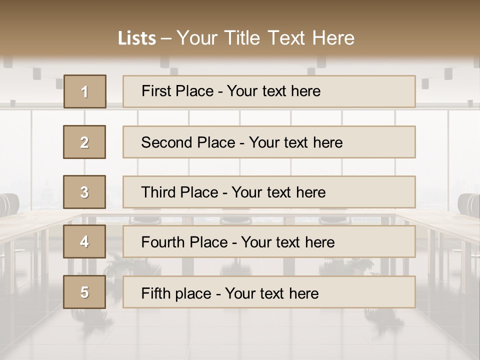 Interior Panorama Tiled PowerPoint Template
