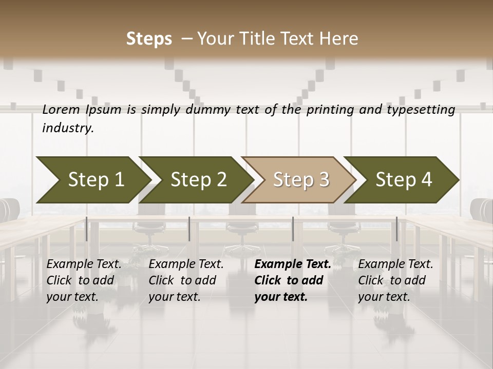 Interior Panorama Tiled PowerPoint Template