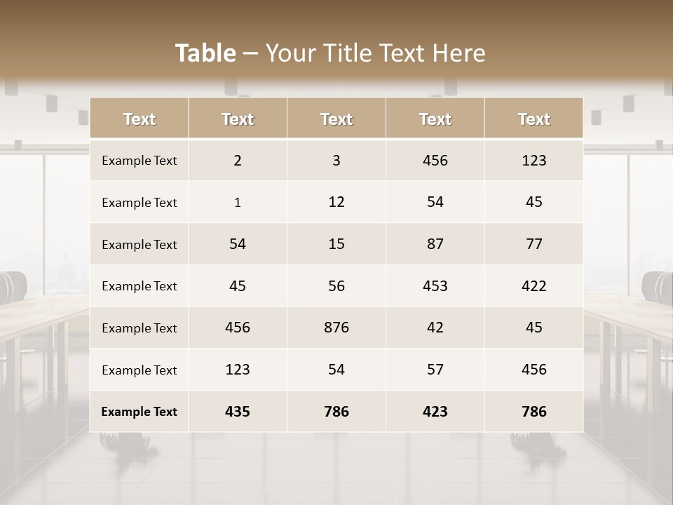 Interior Panorama Tiled PowerPoint Template