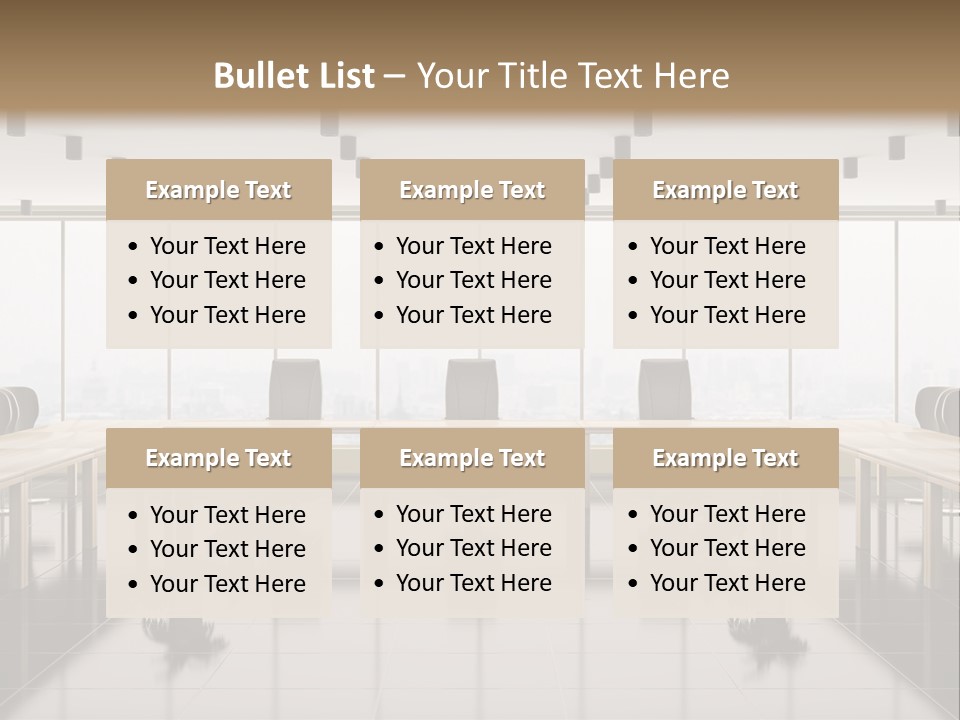 Interior Panorama Tiled PowerPoint Template