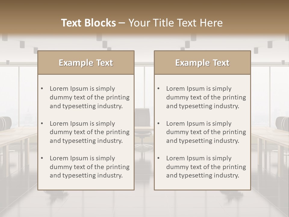 Interior Panorama Tiled PowerPoint Template