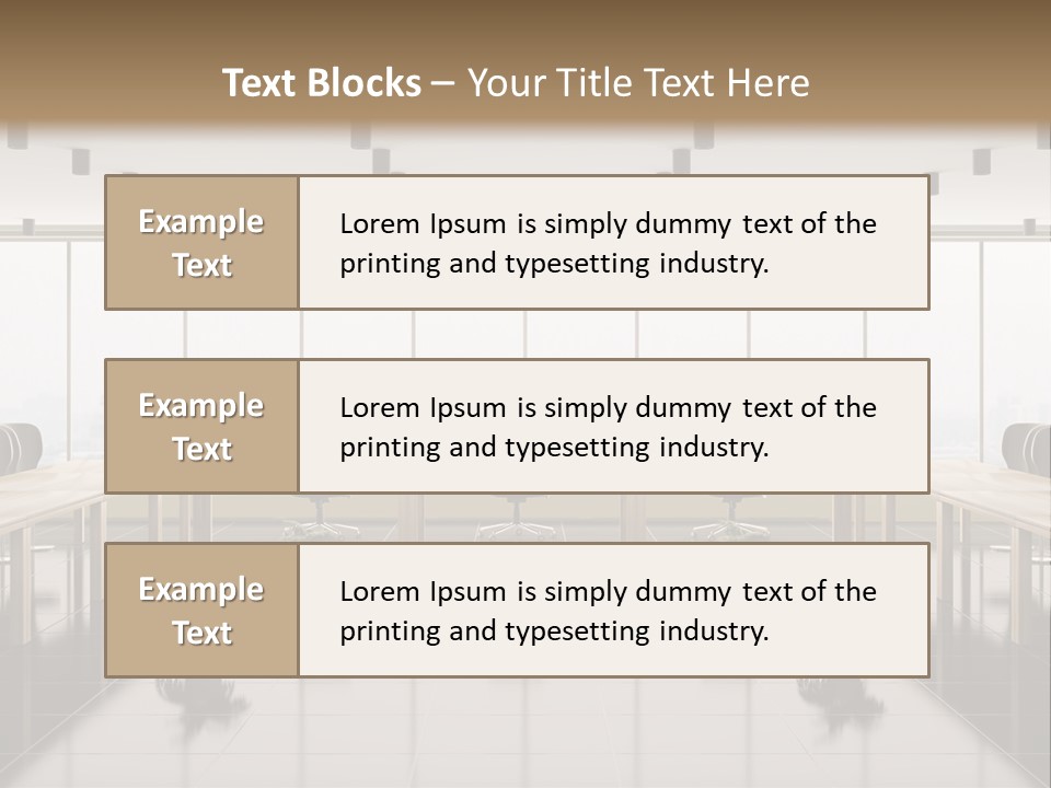 Interior Panorama Tiled PowerPoint Template