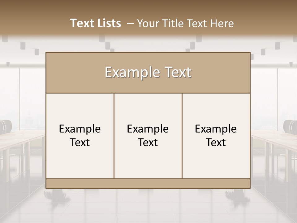 Interior Panorama Tiled PowerPoint Template