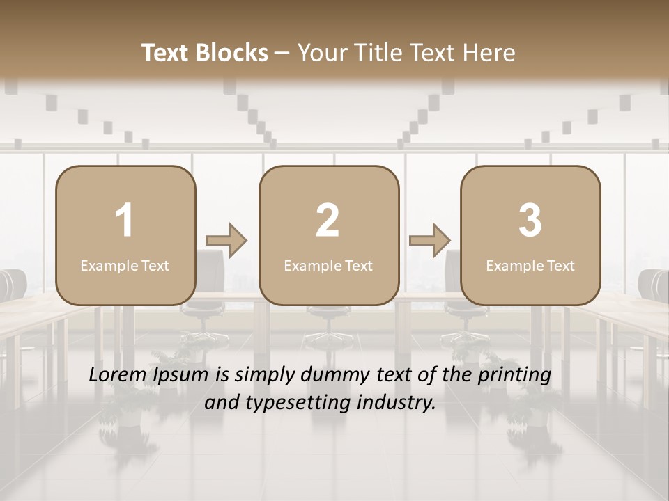 Interior Panorama Tiled PowerPoint Template